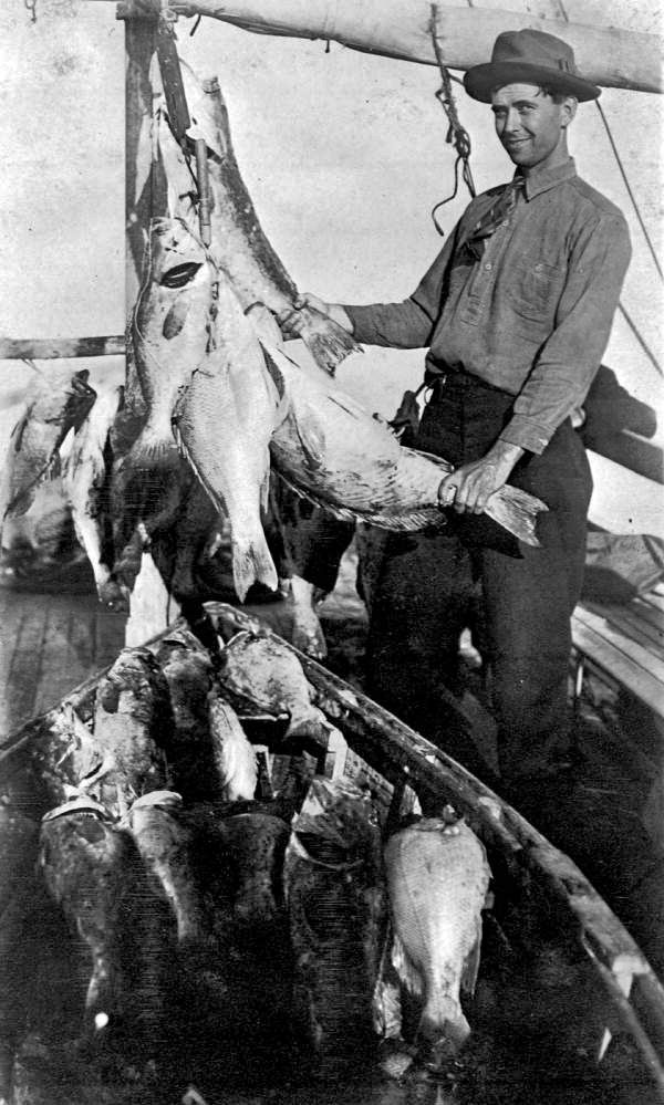 Arthur O. Driver after a day of grouper fishing