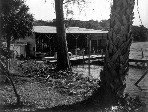A boathouse at Venetian Garden - Leesburg, Florida