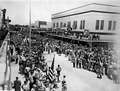 Crowds on Main Street for the annual Leesburg Watermelon Festival - Leesburg, Florida