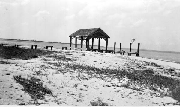 Shelter after the hurricane - Sanibel Island, Florida.