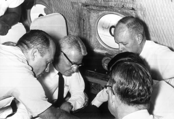 Governor Farris Bryant enroute to Cuba.