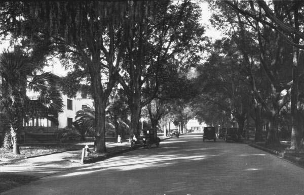 Looking down South Orange Ave. - Orlando, Florida.