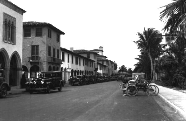 Looking down Worth Avenue - Palm Beach, Florida.