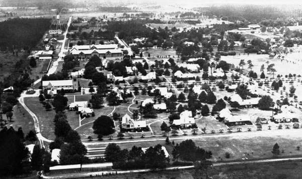 Aerial view of the Penney Farms community - Clay County, Florida