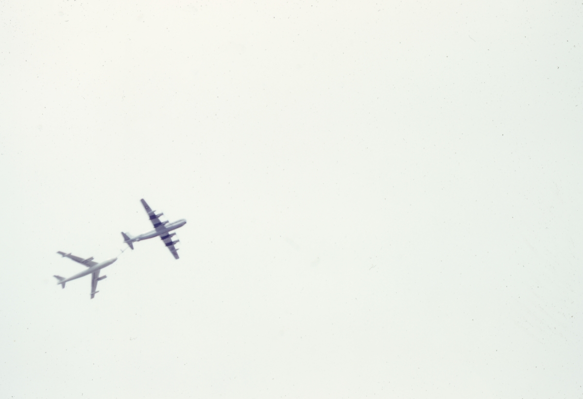 Two B-47s in the sky - Tampa, Florida