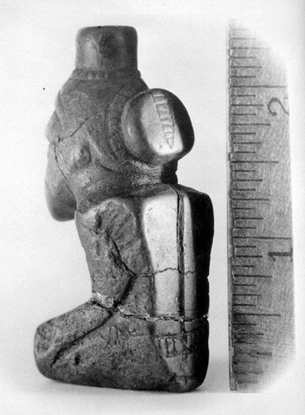 Idol found in mound on the Wacissa River