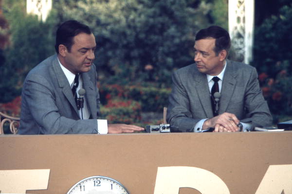Governor Claude Kirk, left, being interviewed by Today Show host Hugh Downs - Miami Beach, Florida
