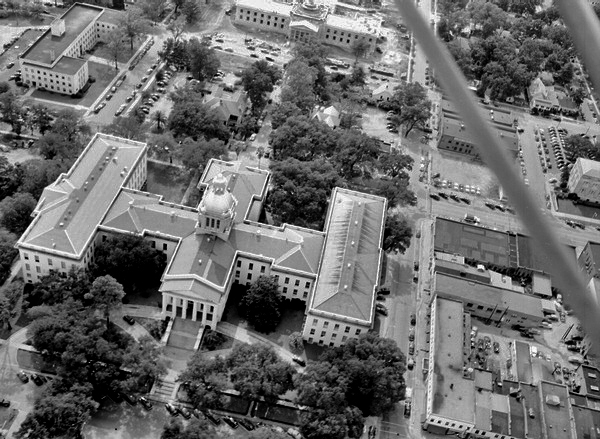 Aerial view of the Capitol.