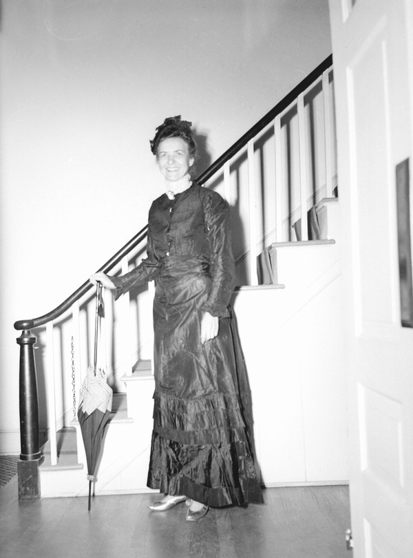 Tallahassee Women's Club member in costume at the First Presbyterian Church