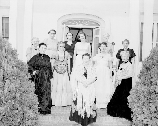 Tallahassee Women's Club members in costume during Tallahassee Trail event