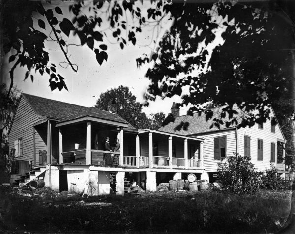 Back of Alvan Harper's house.