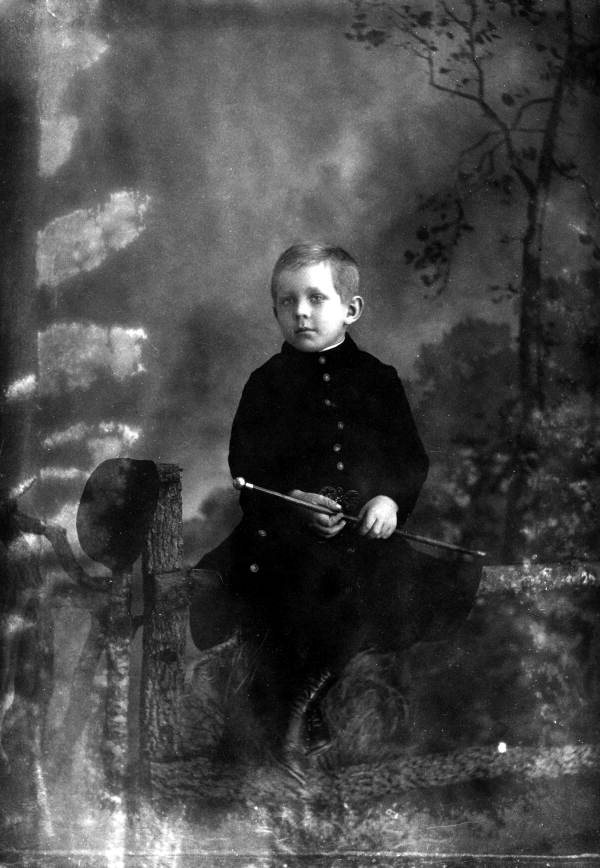 Dick Long Jr. with cane in hand.