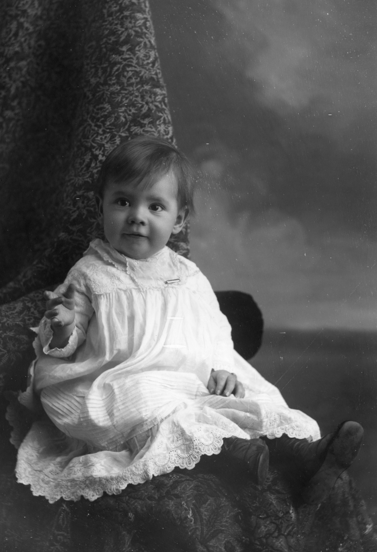 Smiling infant.