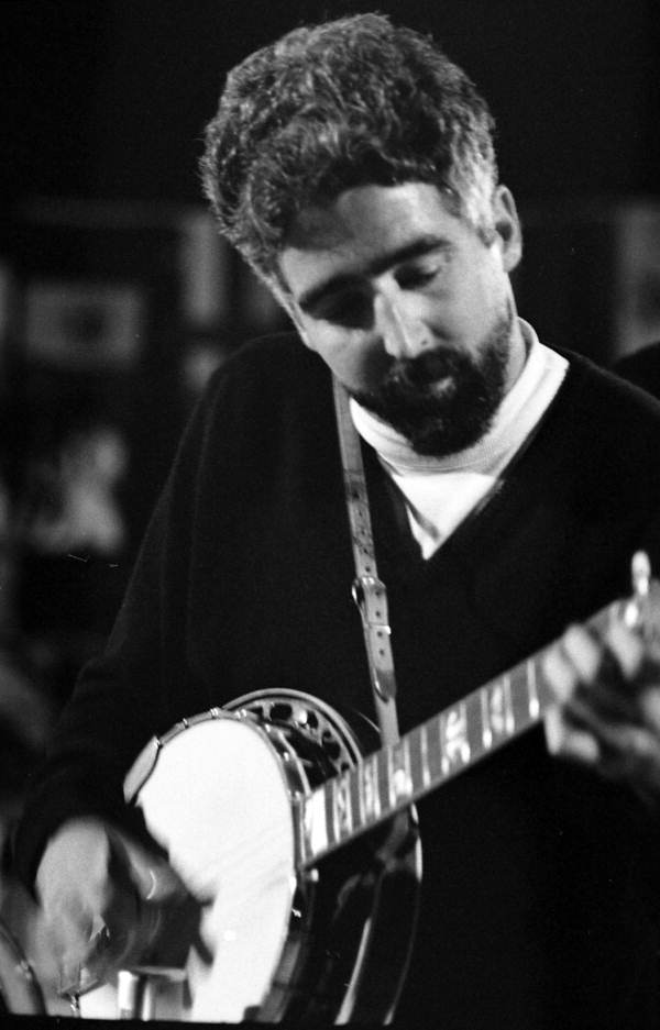 Paul Champion playing the banjo during a performance at the 1970 Florida Folk Festival - White Springs, Florida.