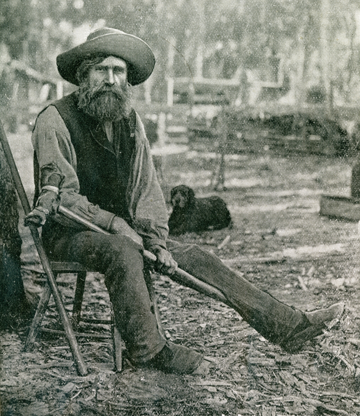 "Captain" Mansfield near Lake Monroe.