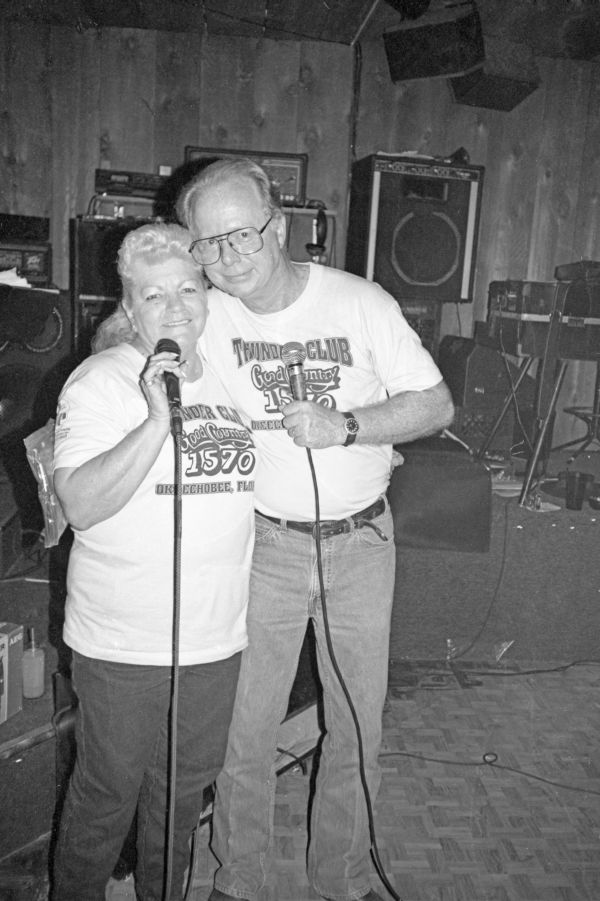 Couple at Brewski's in Okeechobee.