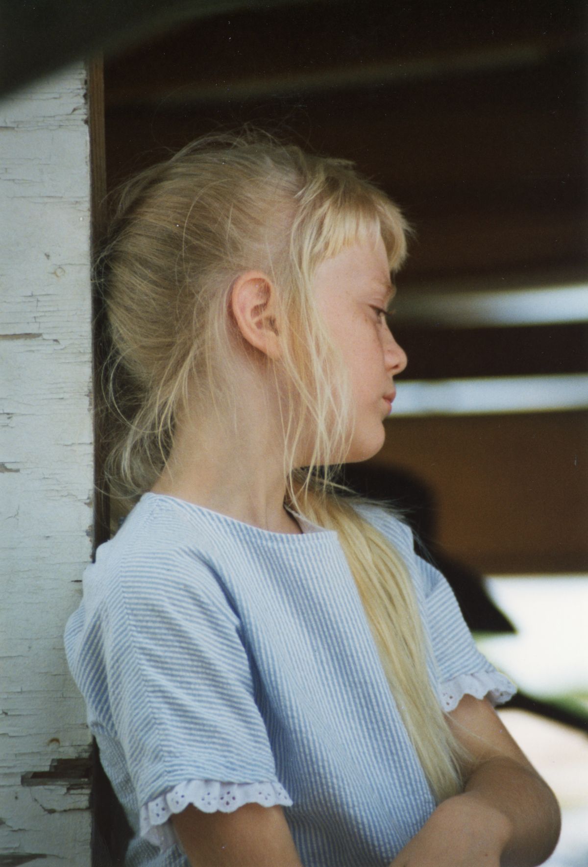 Close-up view of an unidentified girl at the Labor Day rodeo in Okeechobee.