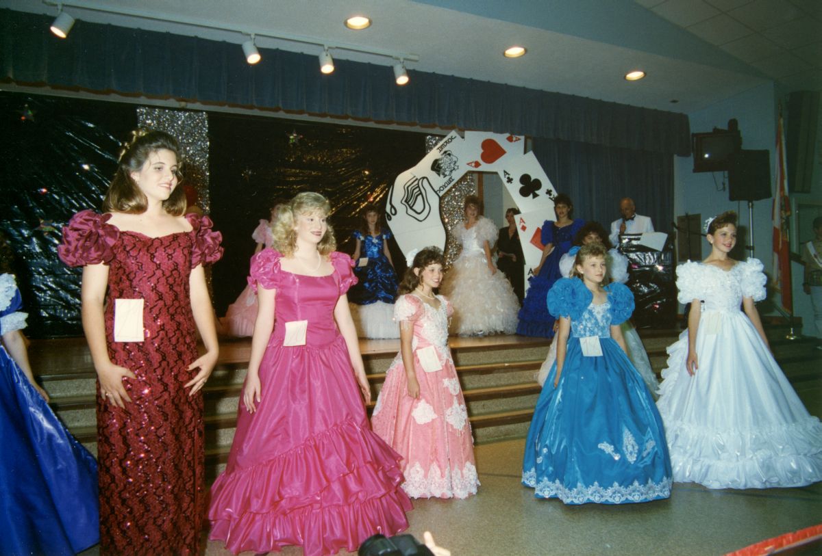 Contestants in the 1995 Speckled Perch Pageant.