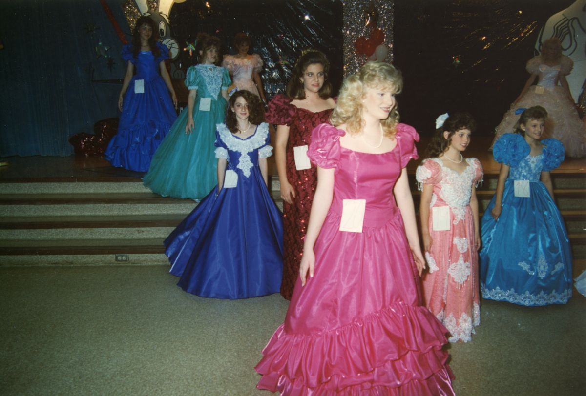 Contestants in the 1995 Speckled Perch Pageant.