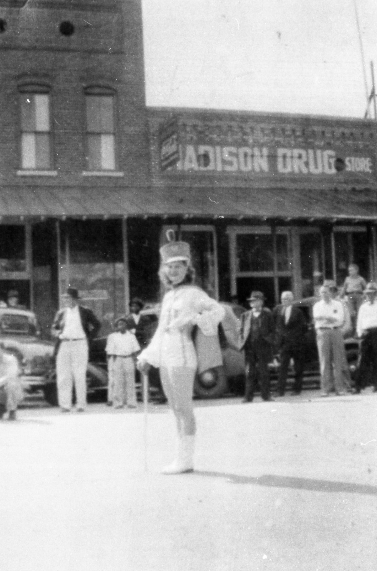 Band majorette during parade - Madison County, Florida