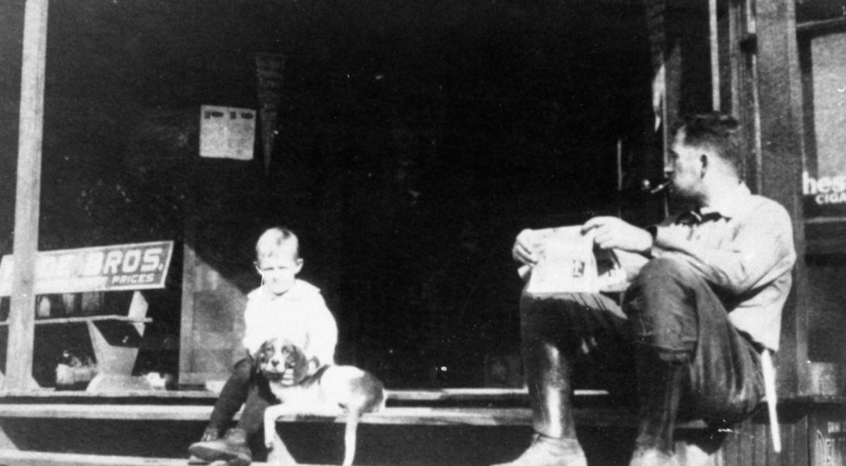 Henry Noegel and his son Charles at the Camp Suwannee Store - Ellaville, Florida