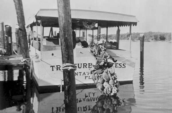 Sunken treasure being lifted by the "Treasure Princess" - Florida Keys, Florida