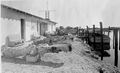 Postcard of cannons displayed at McKee's Museum of Sunken Treasure on Treasure Harbor - Plantation Key, Florida