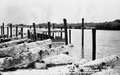 Treasure Princess at dock behind McKee's museum of sunken treasure.