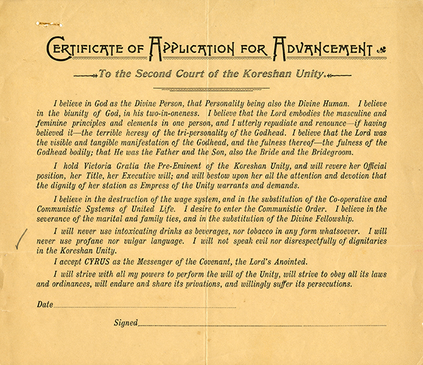 Agreements and Applications for potential and current members
