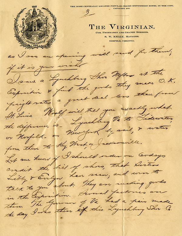 Letter from Henry D. Silverfriend to Cyrus Teed, June 27, 1907
