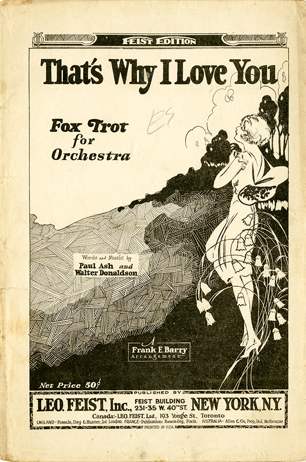 Fox Trot for Orchestra &mdash; From Koreshan Unity sheet music collection
