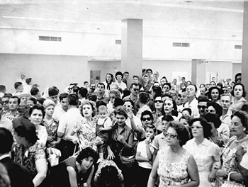 Cuban nurse at pediatric clinic: Miami, Florida (1961)