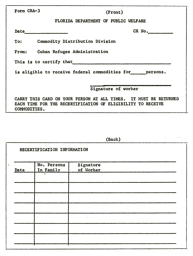 State Plan for Assistance to Cuban Refugees, Florida