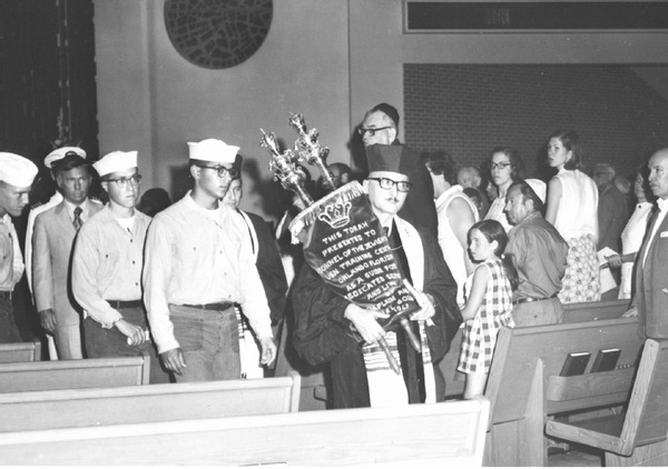 Dedication of the Temple at the Orlando Naval Basic Training Center.