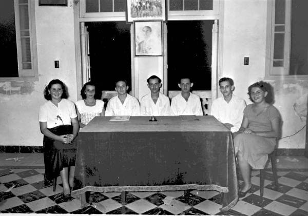 Directors of the youth committee of the Jewish Center - Marianao, Cuba