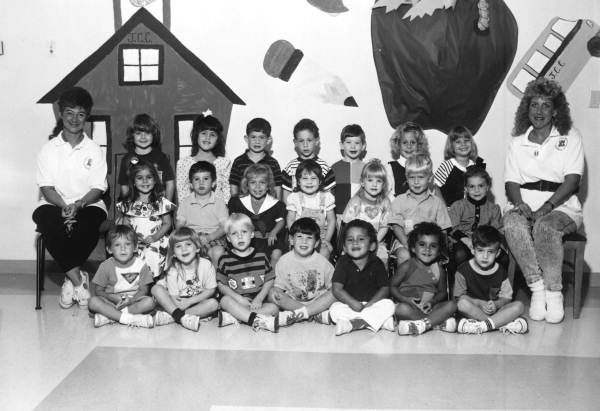 Teachers and preschool class - Davie, Florida.