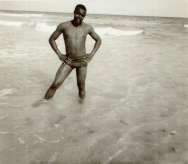 Carver-Hill high school student in the water at the John C. Beasley State Park in Fort Walton Beach.