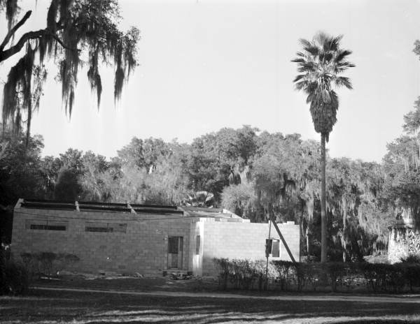 Construction of museum at Dade Battlefield Historic State Park - Bushnell, Florida