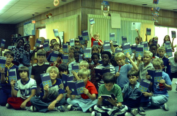Children in a Florida Marine Patrol boating safety course