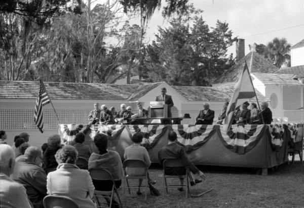 Speakers at the opening ceremonies for Kingsley Plantation State Park - Jacksonville, Florida.