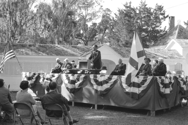 Speakers at the opening ceremonies for Kingsley Plantation State Park - Jacksonville, Florida.