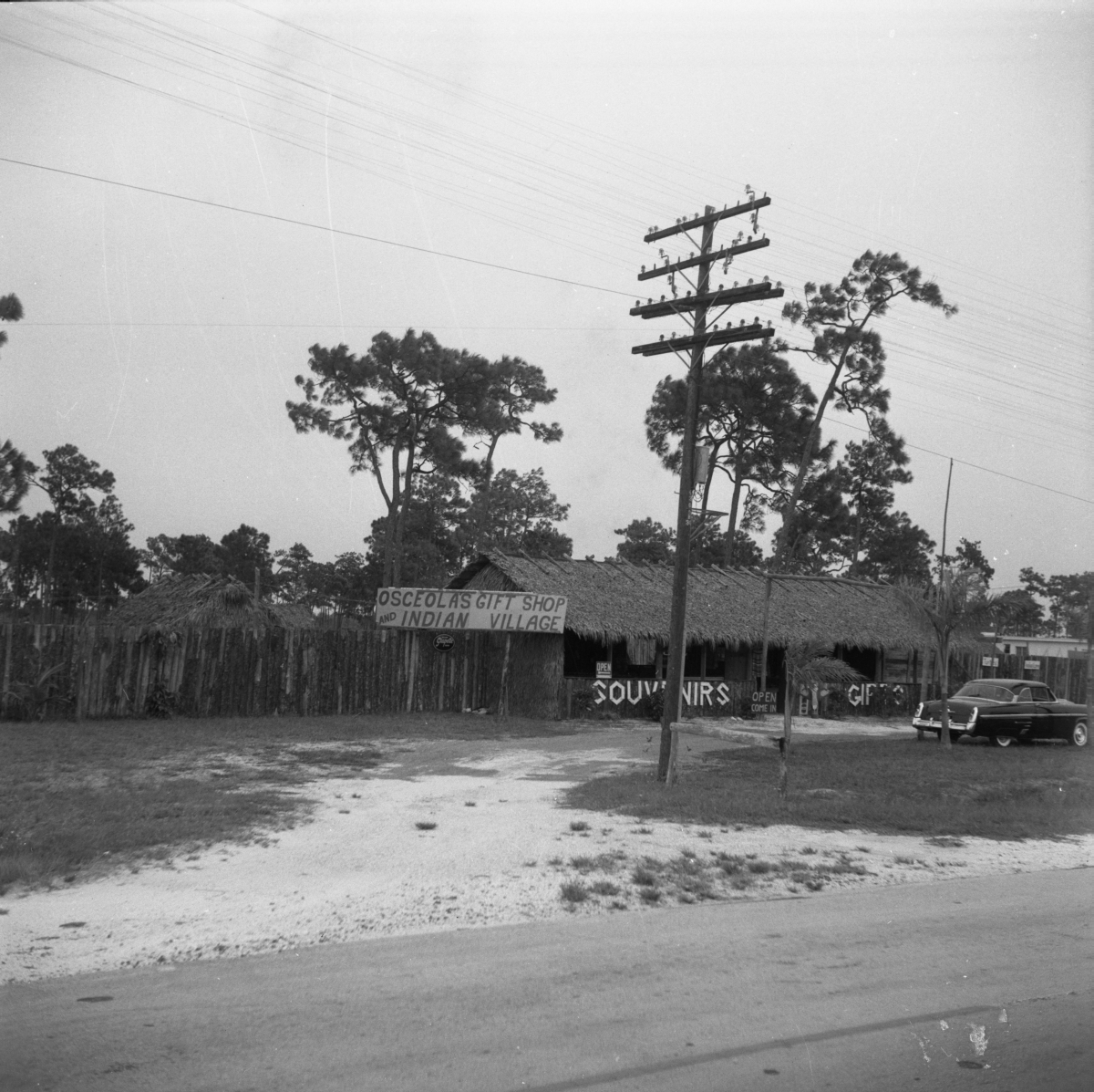 Osceola's Gift Shop and Indian Village along the Tamiami Trail