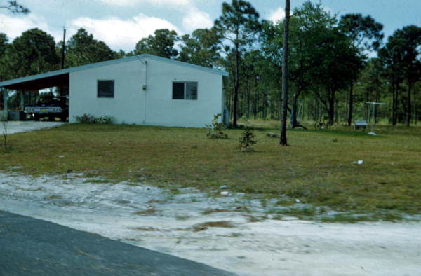 Unidentified Seminole Indian home - Brighton Reservation, Florida