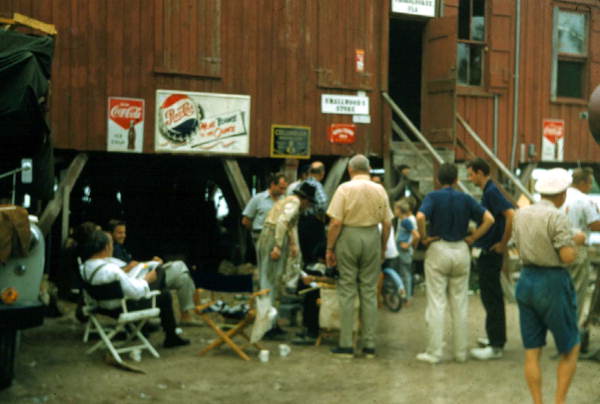 On location during the filming of the movie "Wind Across the Everglades" - Chokoloskee, Florida
