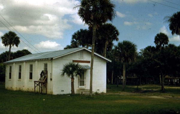 Indian Baptist Church building at the Brighton Indian Reservation