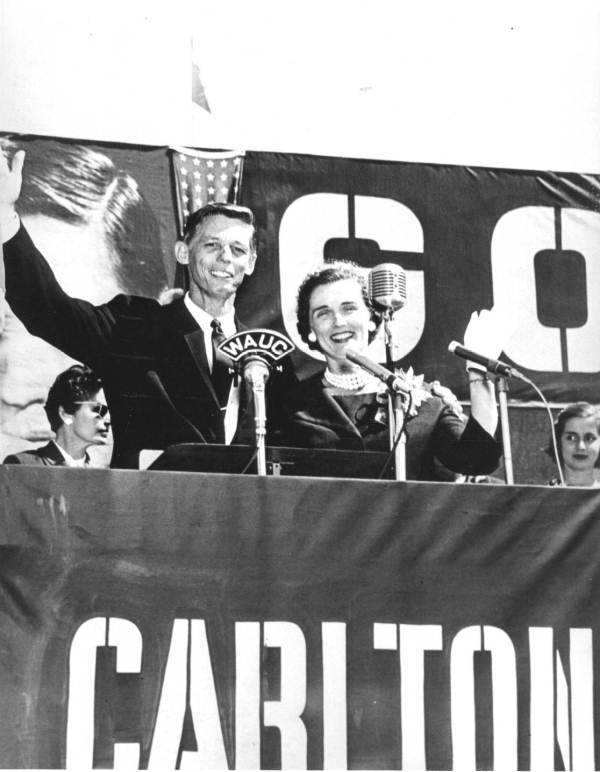 Doyle Carlton, Jr., and his wife during his bid to be governor of Florida