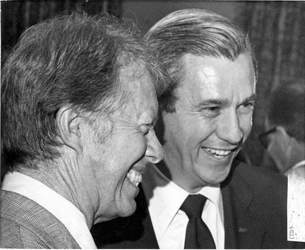 Presidential candidate Jimmy Carter and Florida Governor Reubin Askew.