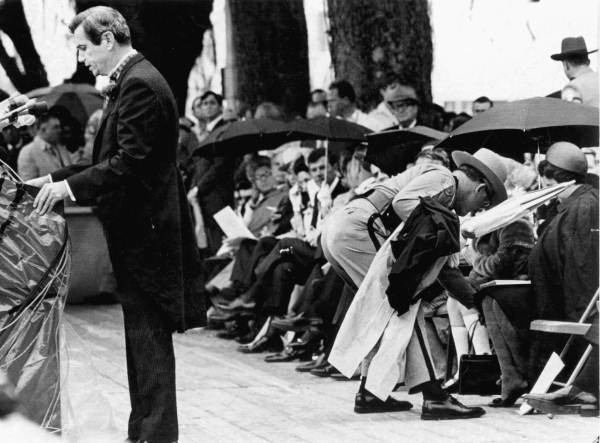 Florida Governor Reubin Askew delivering his inaugural address