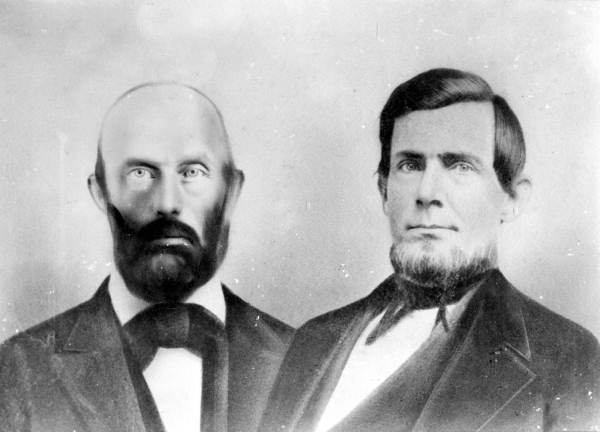 Portrait of Florida legislative senators J. L. F. Cottrell, at left, and James W. McQueen.