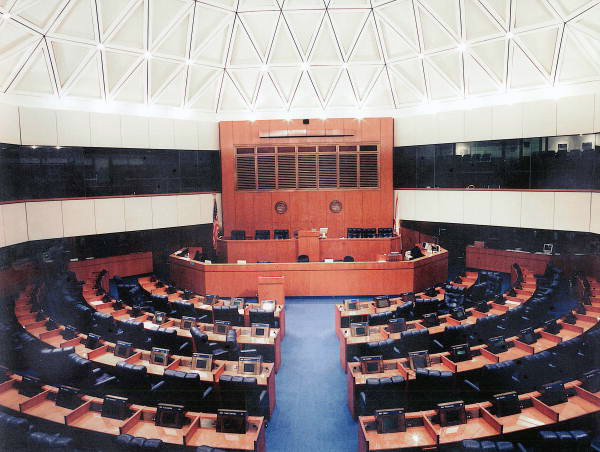 Interior view of the House chamber before remodeling - Tallahassee, Florida